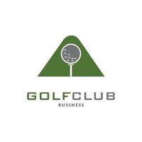 inicial carta uma golfe clube ícone logotipo Projeto modelo vetor