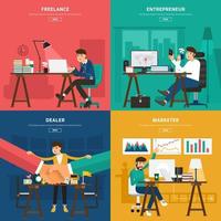 ilustração de habilidade de trabalho de marketing digital vetor