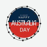 ilustração de um plano de fundo para o feliz dia da Austrália. vetor