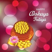 festival de bandeira de celebração akshaya tritiya vetor