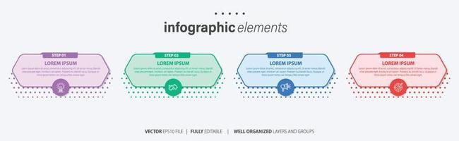 modelo de infográfico de vetor