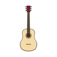 instrumento acústico guitarra desenho animado vetor ilustração