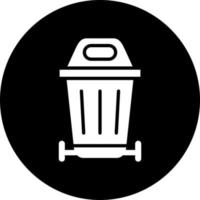 Lixo pode vetor ícone estilo