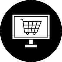 conectados compras vetor ícone estilo