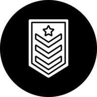 exército divisa vetor ícone estilo
