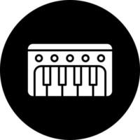 piano teclado vetor ícone estilo