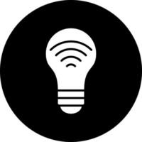 inteligente lâmpada vetor ícone estilo