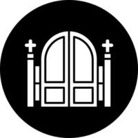 cemitério portão vetor ícone estilo