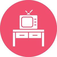 vetor Projeto televisão mesa ícone estilo