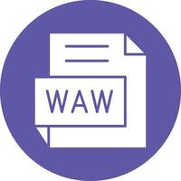vetor Projeto wav ícone estilo