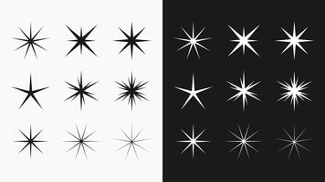 Estrelas e Brilha Vector