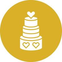 vetor Projeto Casamento Bolinho ícone estilo