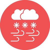 vetor Projeto tempestade de neve ícone estilo