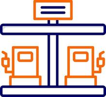 ícone de vetor de posto de gasolina