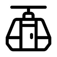ícone de teleférico para seu site, celular, apresentação e design de logotipo. vetor