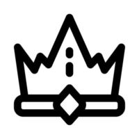 ícone de coroa para seu site, celular, apresentação e design de logotipo. vetor