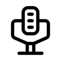 ícone de microfone para seu site, celular, apresentação e design de logotipo. vetor