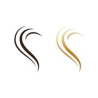símbolo de vetor de logotipo de cabelo, ícone de ilustração