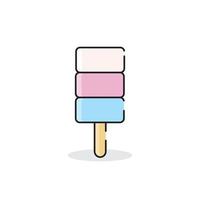 ilustração vetorial minimalista de sorvete vetor