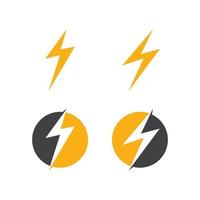 vetor de logotipo flash thunderbolt
