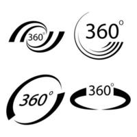 logotipos de 360 graus vetor