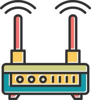 ícone de vetor de roteador wifi