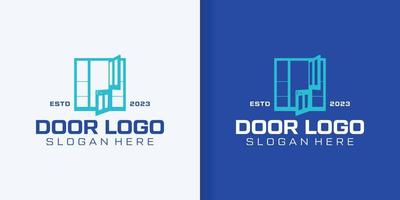 aberto porta .abrir saúde. aberto logotipo profundo significado, simples logotipo vetor ilustração