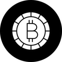 bitcoin vetor ícone estilo