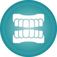 ícone de vetor de dentadura