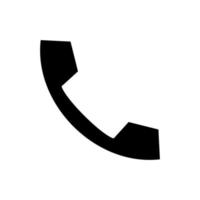 telefone ícone dentro plano estilo isolado em branco fundo. Telefone símbolo vetor