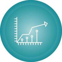 ícone de vetor de crescimento do mercado