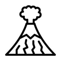 design de ícone de vulcão vetor