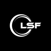 lsf carta logotipo Projeto dentro ilustração. vetor logotipo, caligrafia desenhos para logotipo, poster, convite, etc.