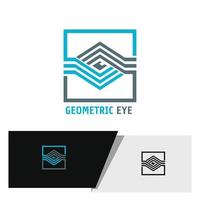 abstrato geométrico olho logotipo vetor