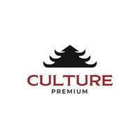 vetor tradicional construção coreano cobertura cultura logotipo Projeto conceito ilustração idéia