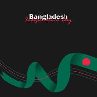 vetor do dia da independência com bandeiras de Bangladesh.