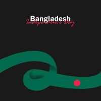 vetor do dia da independência com bandeiras de Bangladesh.