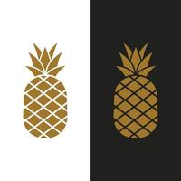 vetor abacaxi fruta logotipo modelo. abacaxi fruta criativo logotipo ícone.