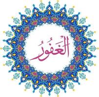 al ghafoor 99 nomes do Alá com significado e explicação vetor