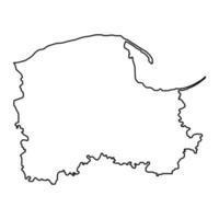 pomerânia voivodia mapa, província do Polônia. vetor ilustração.
