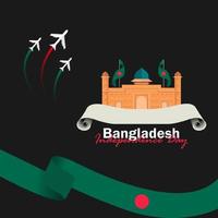 celebração do dia nacional de Bangladesh em 26 de março vetor