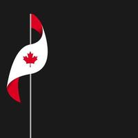 feliz dia do Canadá, dia da independência do Canadá. ilustração vetorial vetor