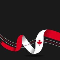 feliz dia do Canadá, dia da independência do Canadá. ilustração vetorial vetor