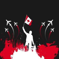 feliz dia do Canadá, dia da independência do Canadá. ilustração vetorial vetor
