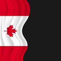 feliz dia do Canadá, dia da independência do Canadá. ilustração vetorial vetor