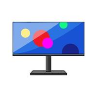 exibição monitor pc desenho animado vetor ilustração