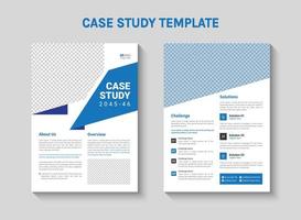 design de modelo de estudo de caso de negócios vetor