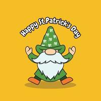 gnomo st patricks ilustração vetor