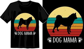 retro vintage cachorro amante camiseta projeto, gráfico para t camisa, tipográfico camiseta Projeto vetor