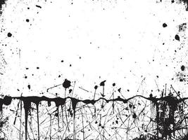 vintage grunge textura com angustiado Preto e branco abstrato Projeto vetor